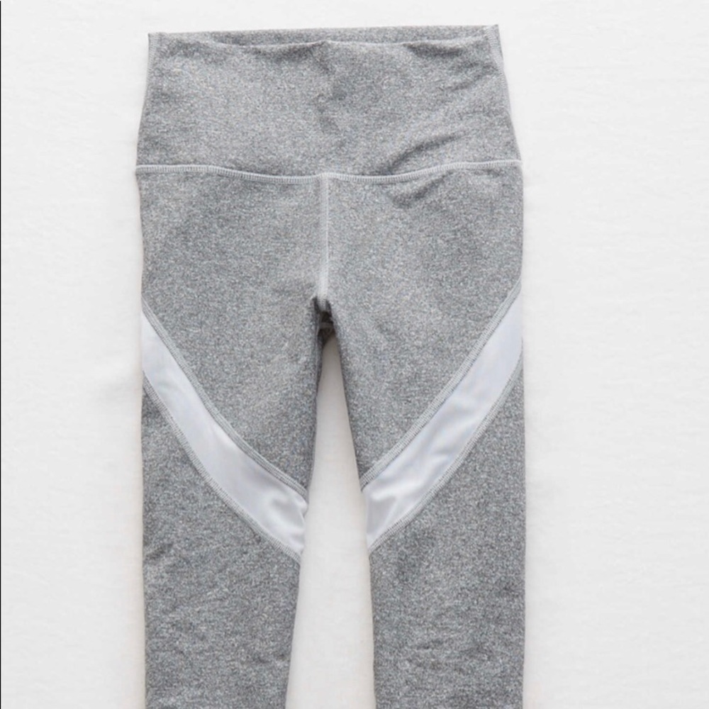 aerie leggings with mesh detail
